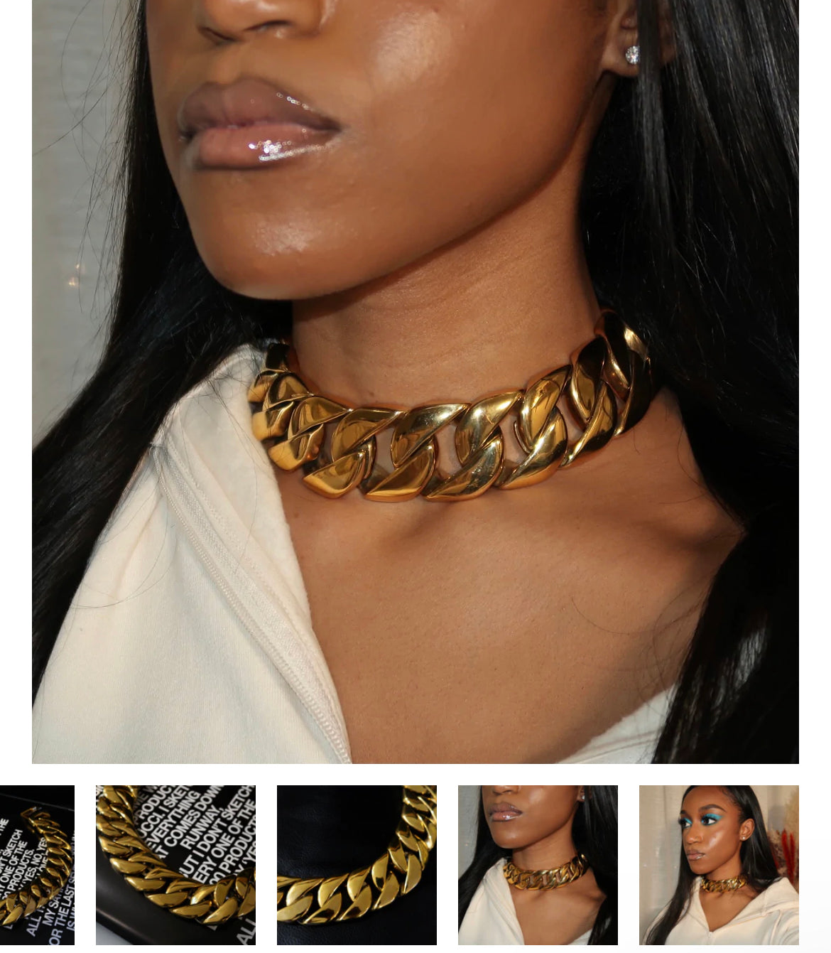 Cuban Girl Chain & Bracelet Set 26mm