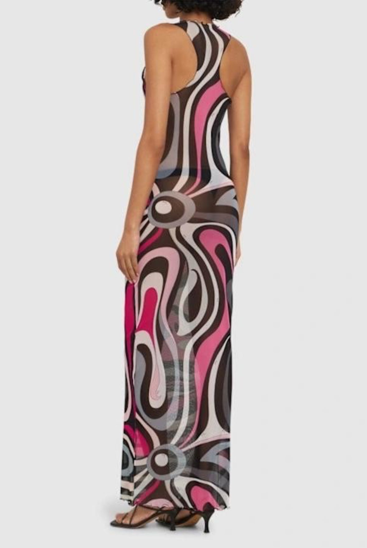 Pink Pucci Swirls Bikini Set (coverup Dress & headscarf) included