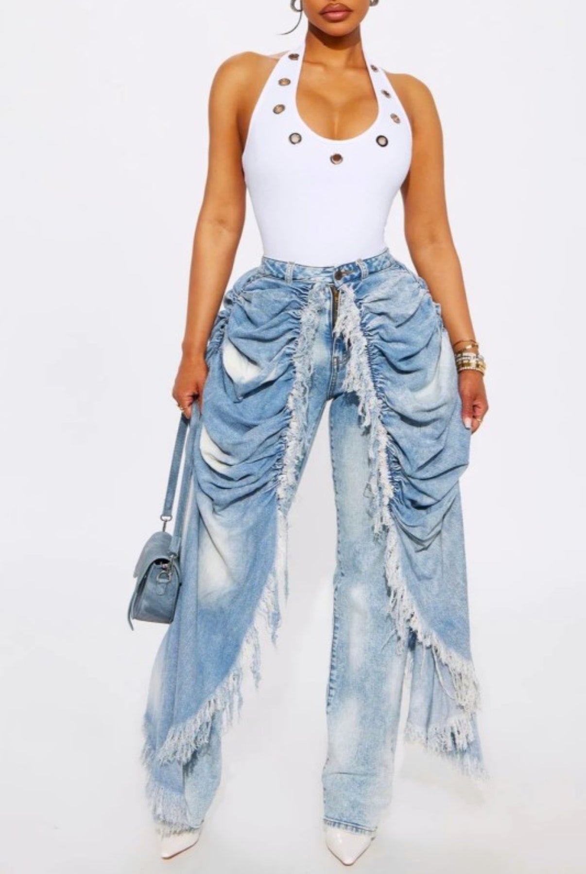 Wrap Skirt Jeans