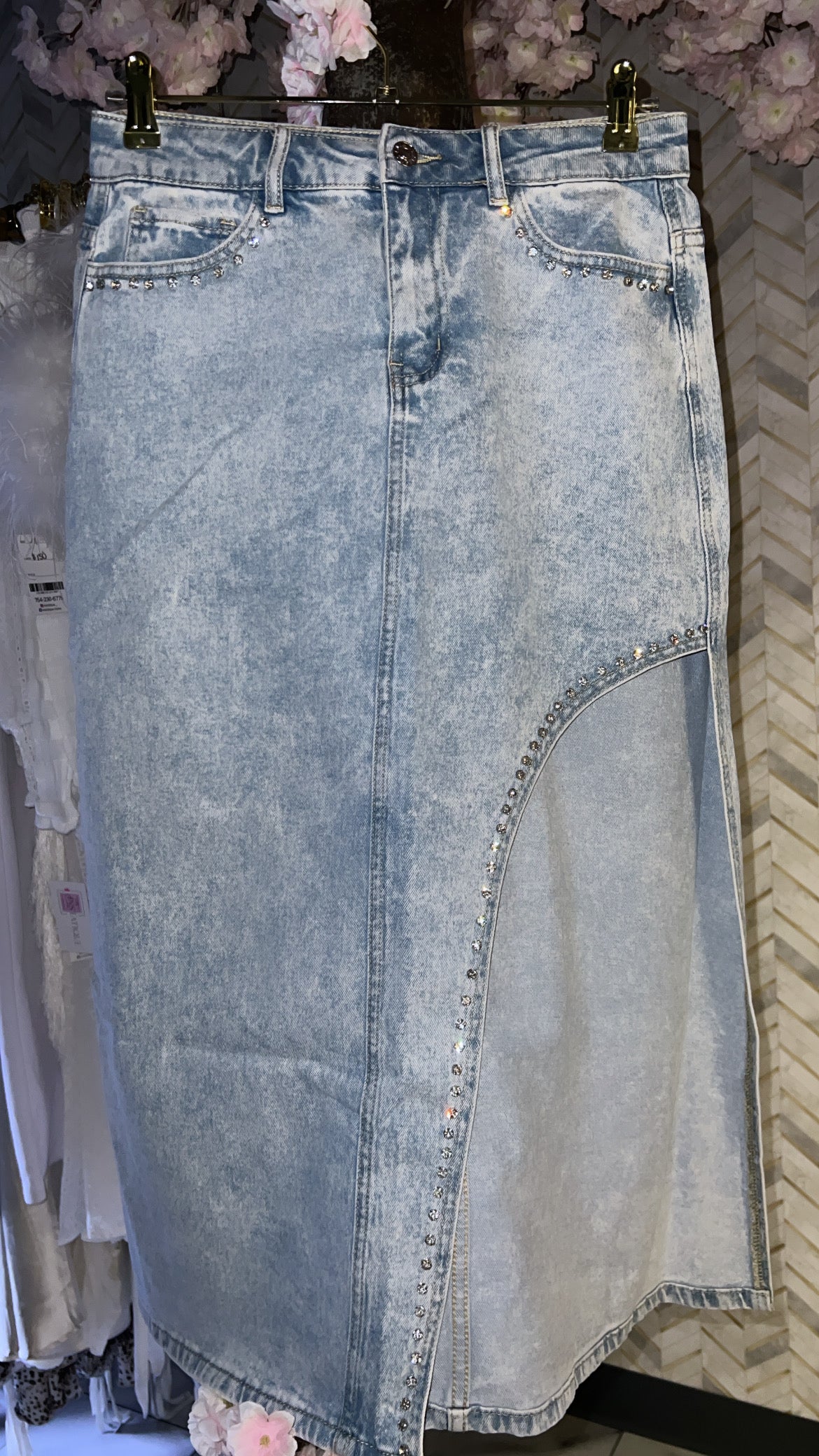 Bahm Bahm Denim Skirt