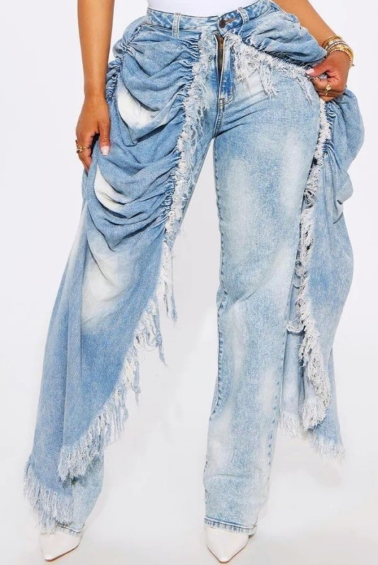 Wrap Skirt Jeans