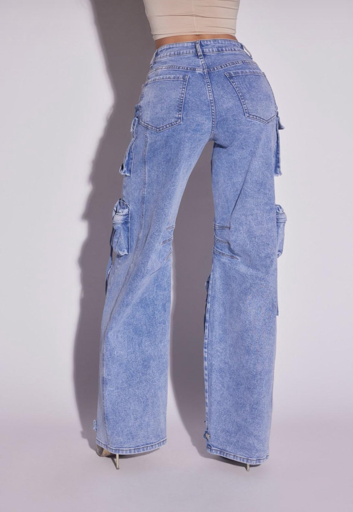 Deep Pockets Cargo Jeans