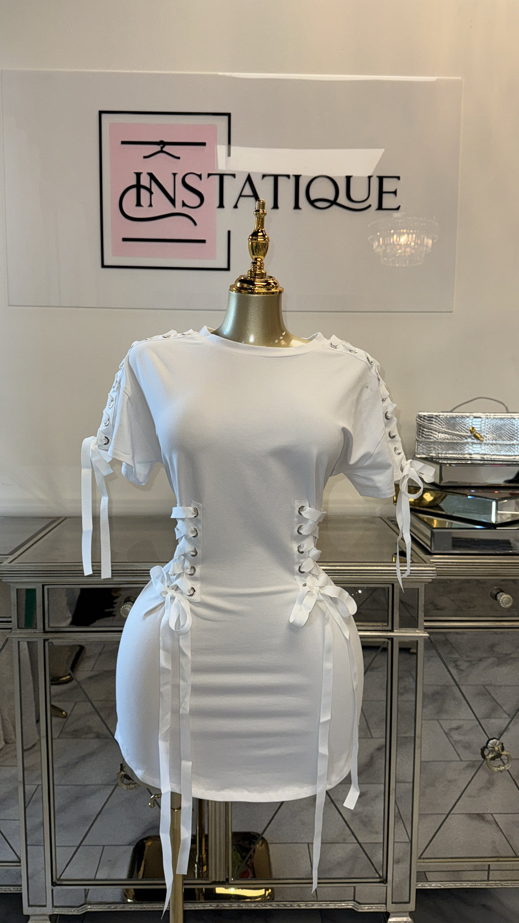 Ribbon T-shirt Dress