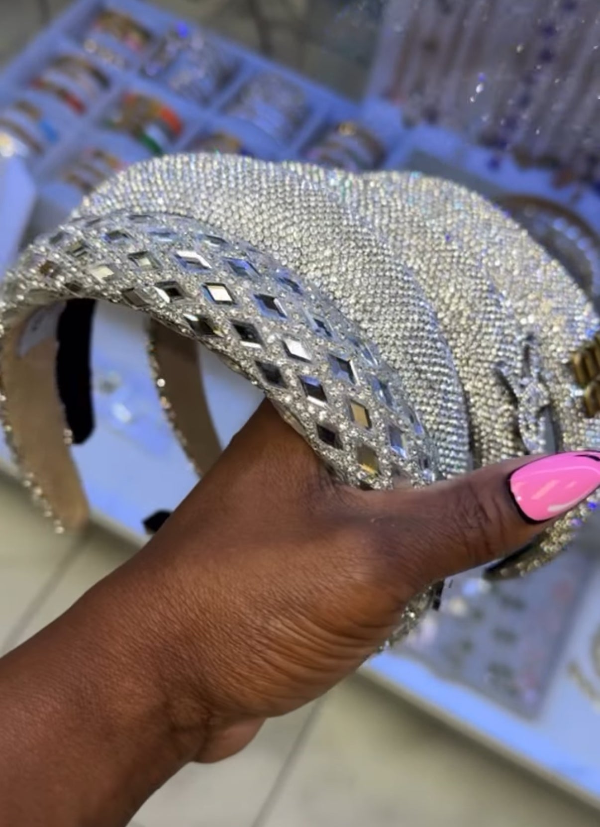 Bling Blau Designer Headband