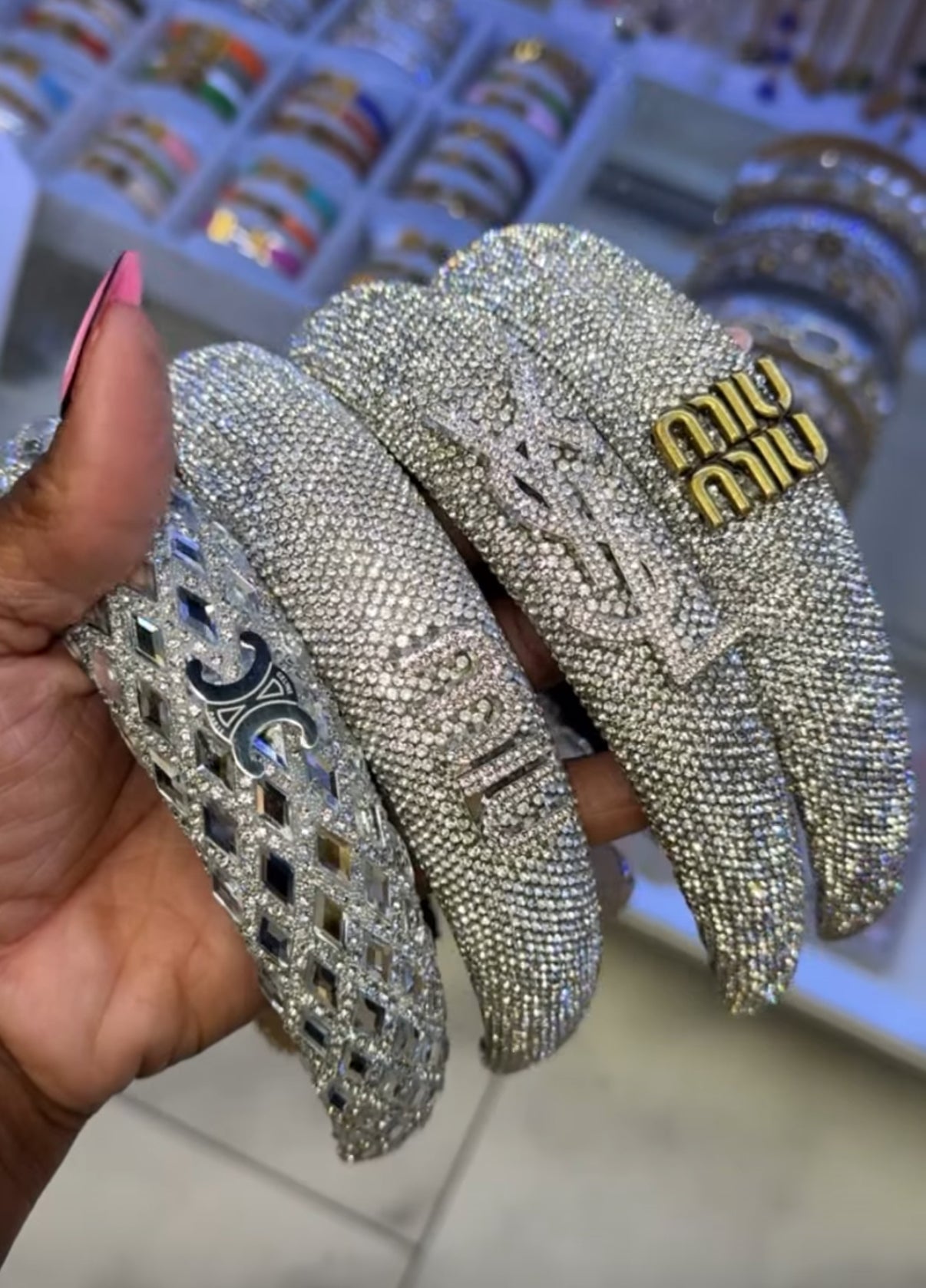 Bling Blau Designer Headband