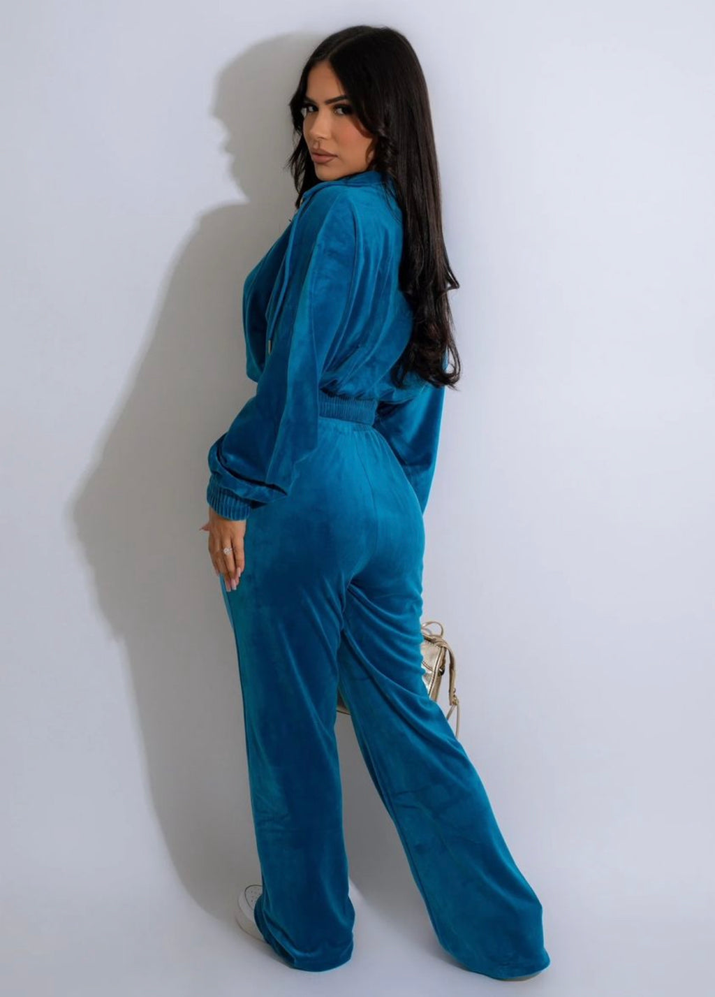 Dreamy Velvet Crop Tracksuit