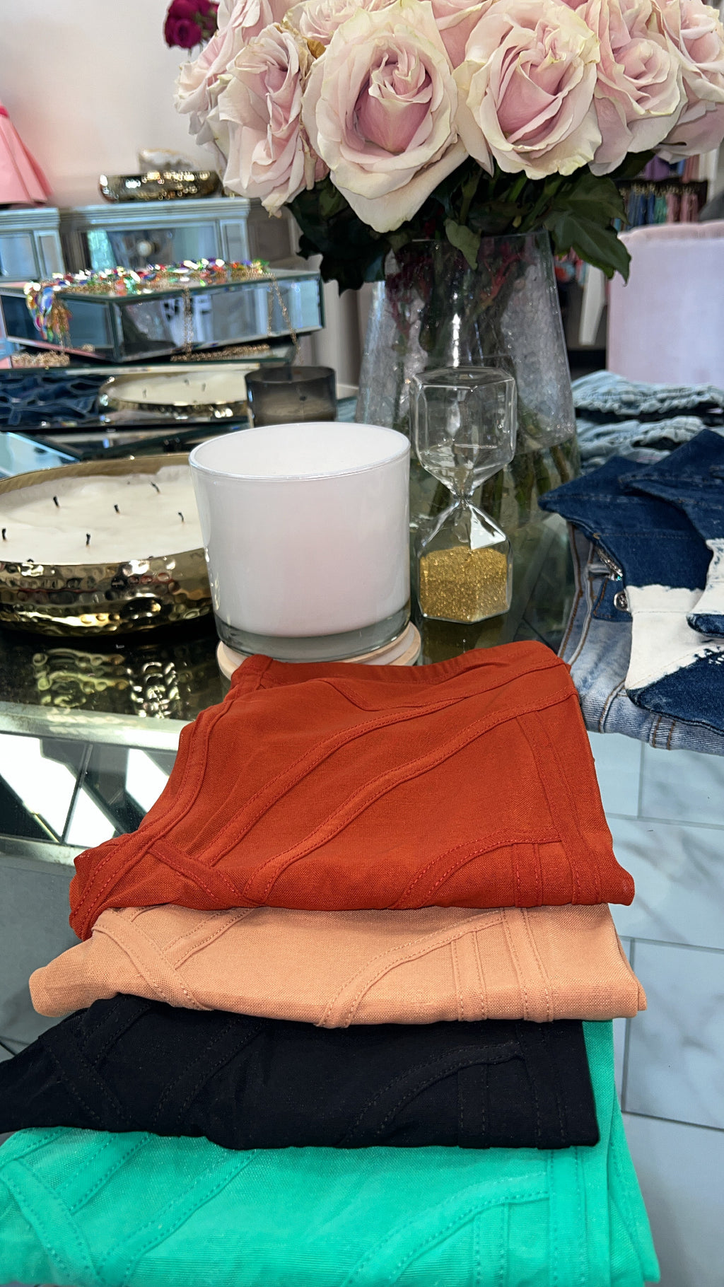 Sheer Lines Biker Shorts