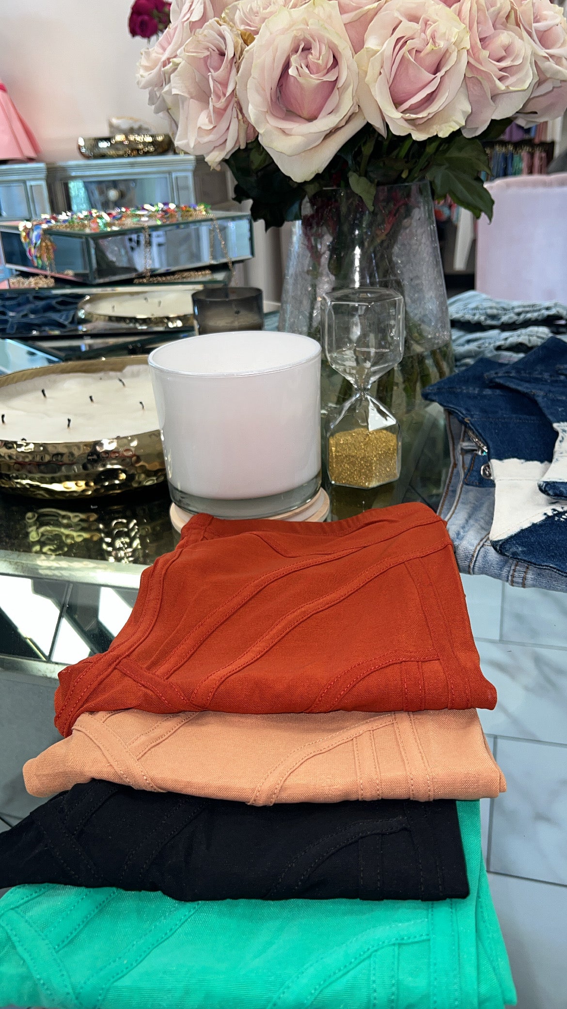 Sheer Lines Biker Shorts