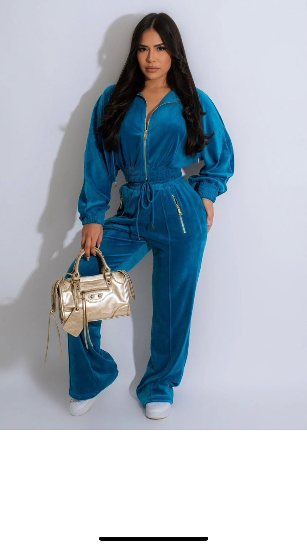 Dreamy Velvet Crop Tracksuit