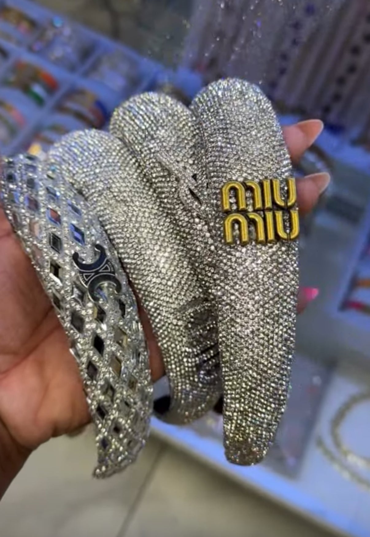 Bling Blau Designer Headband