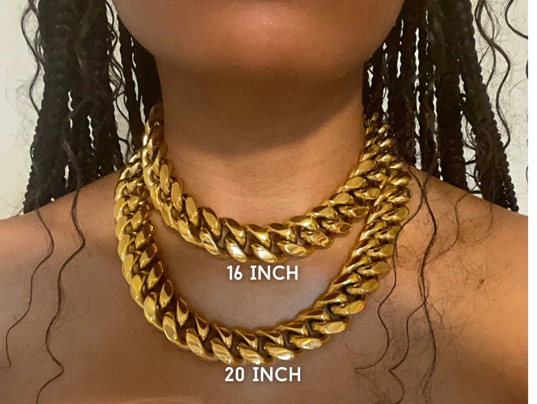 Glamorous Cuban Girl Chain 16”