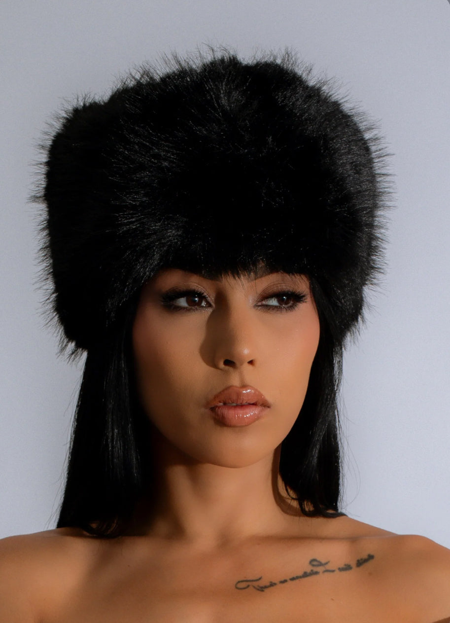 Puffer Faux Fur Hat