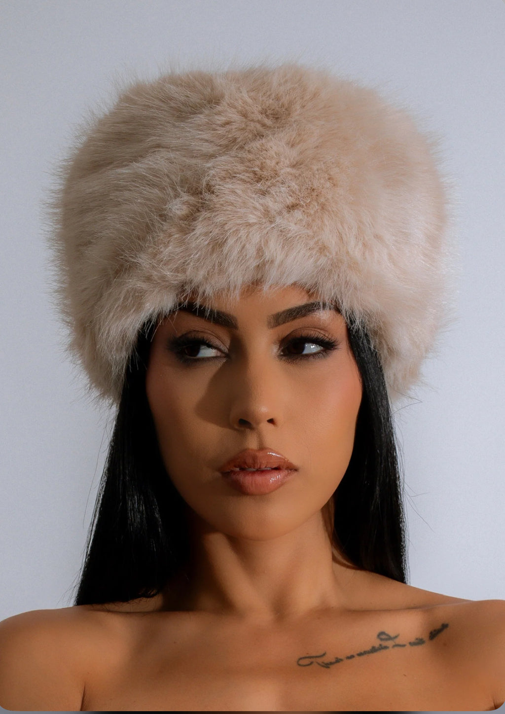 Puffer Faux Fur Hat
