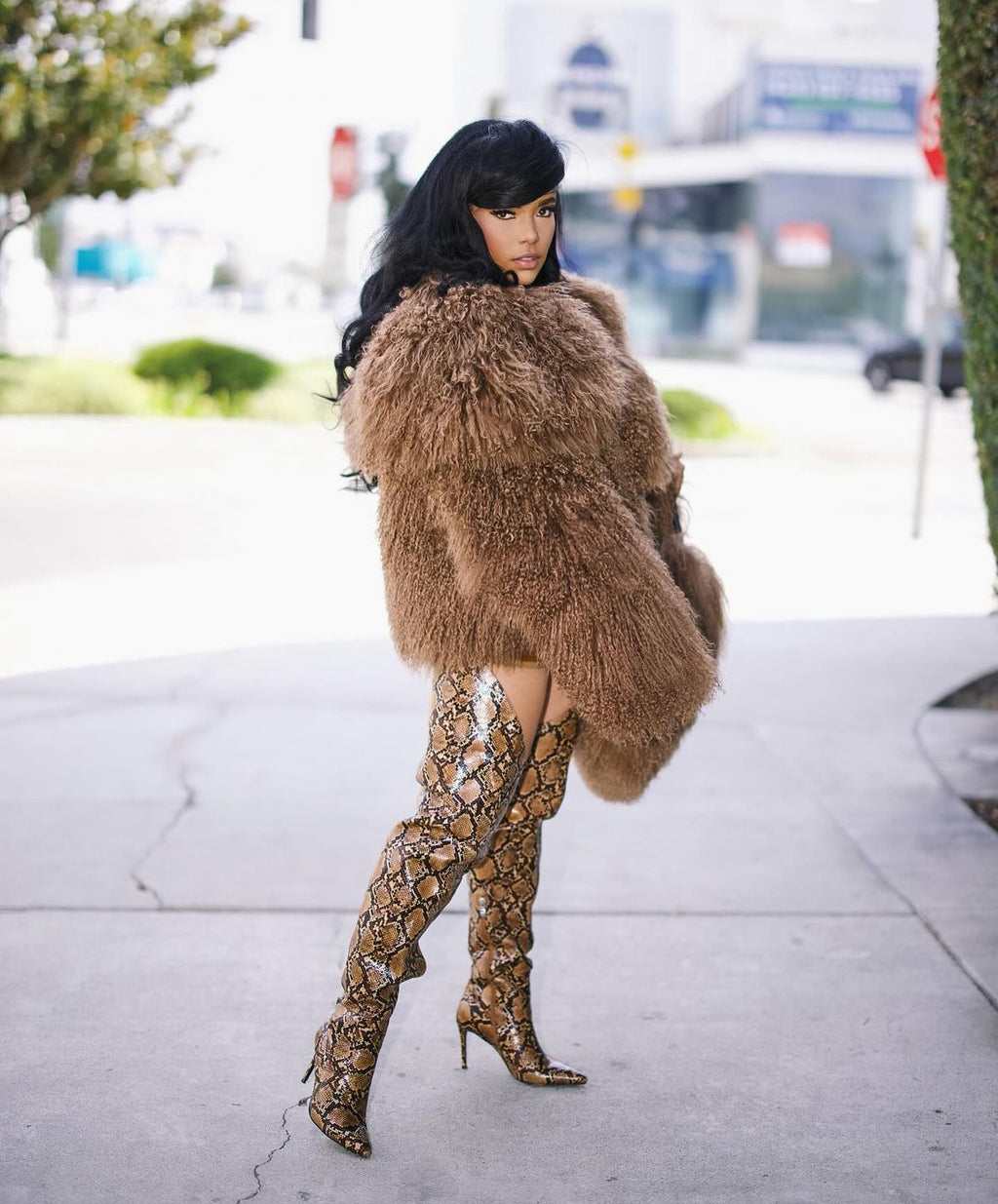 Fab & Fluffy Coat & Bag set (Estimated shipping 3wks after purchase date)