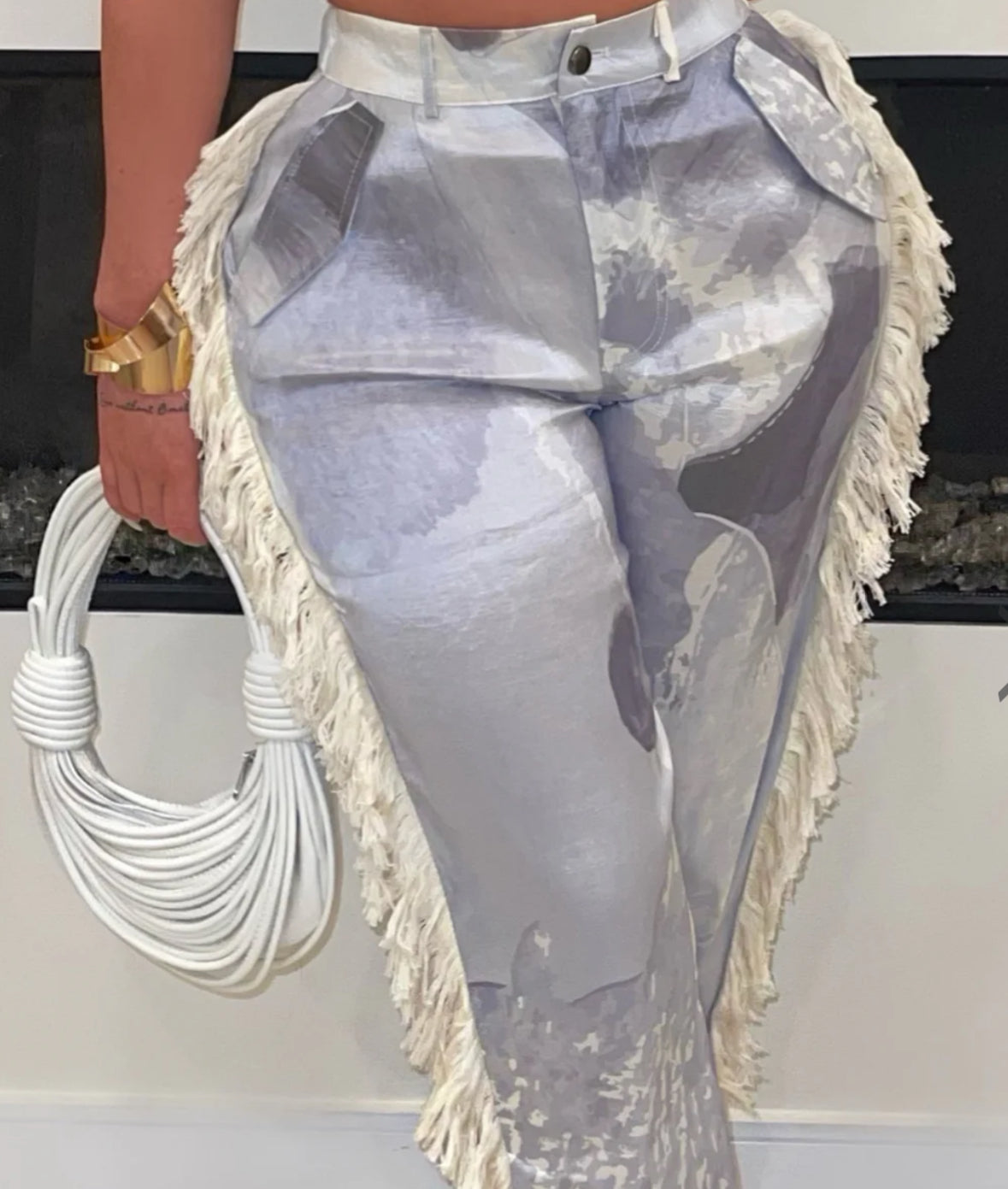 Flourishing Fringes pants