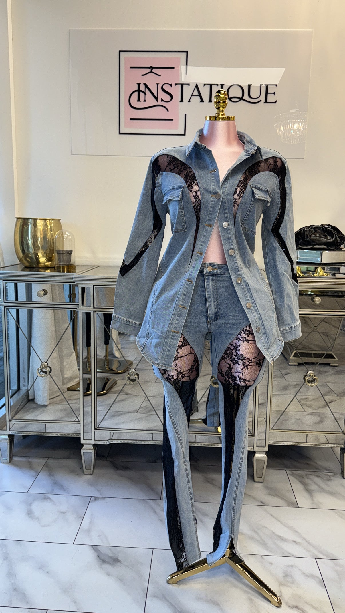Lingerie Denim Set