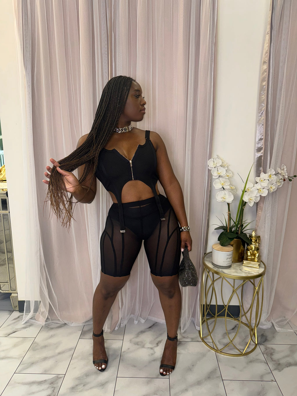 Corset Biker Baddie Set