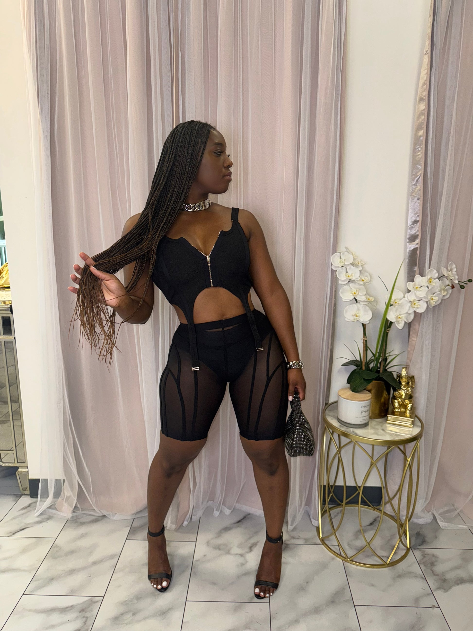 Corset Biker Baddie Set