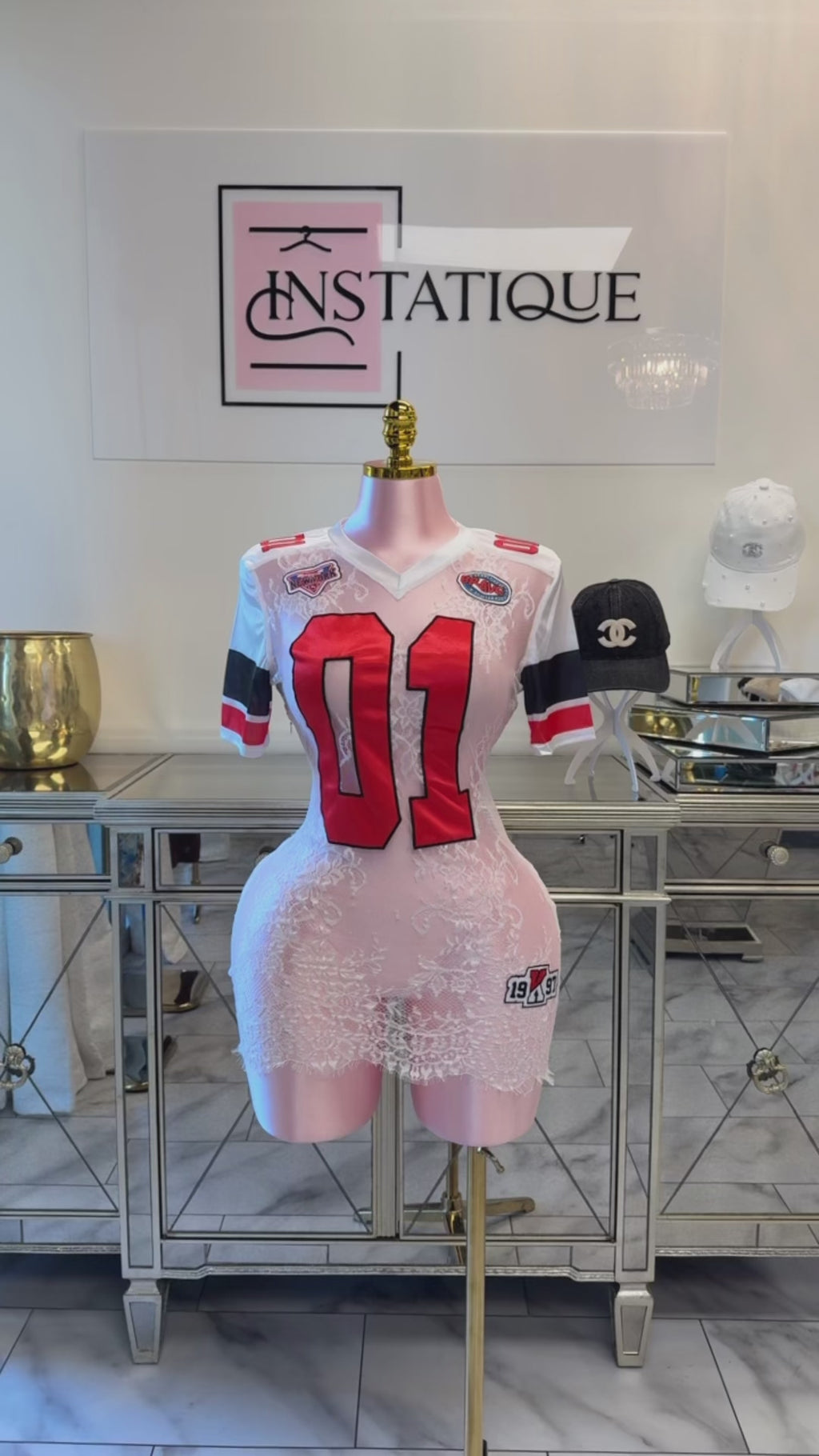 She Loves The Game Lace Mini