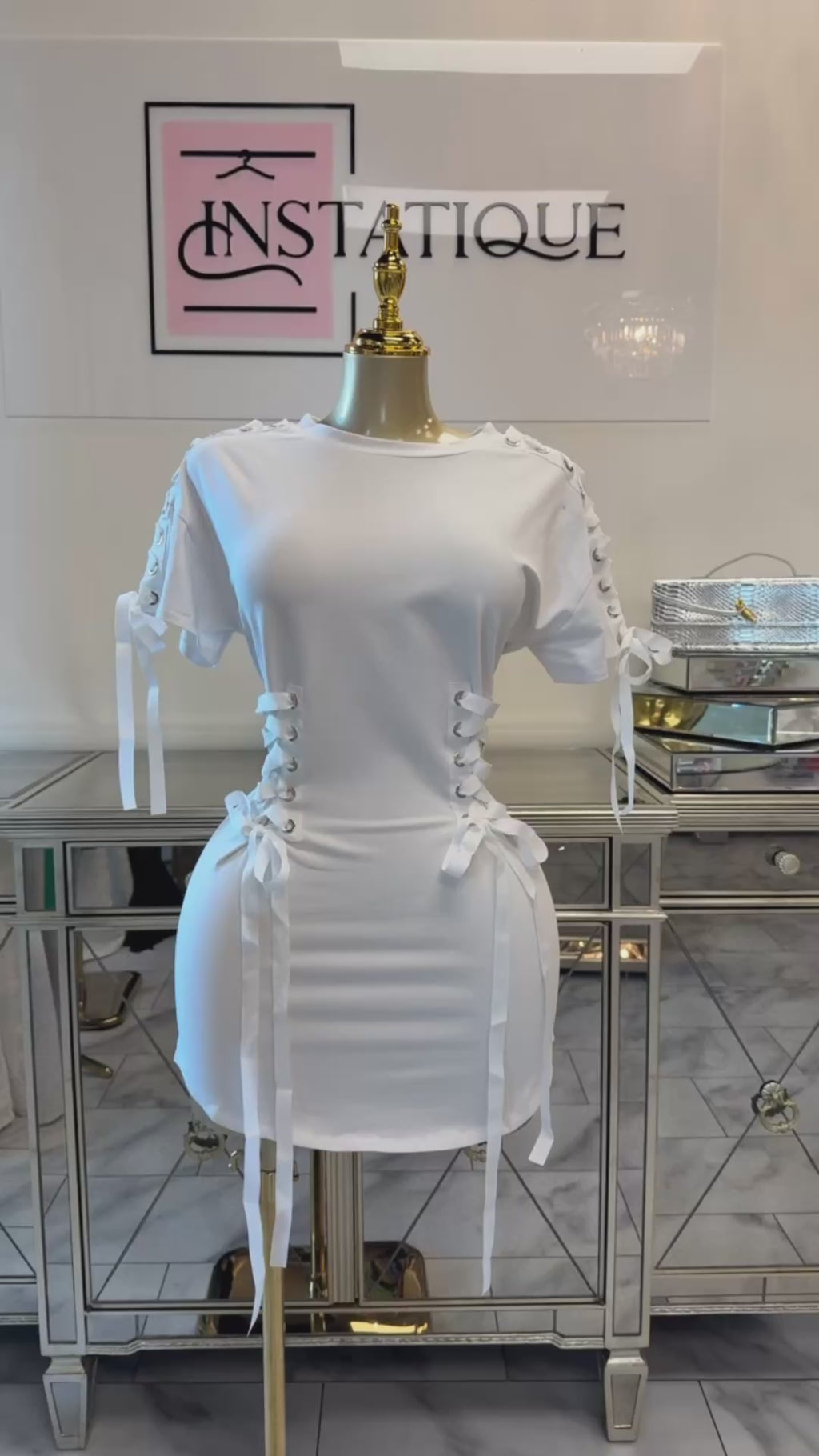 Ribbon T-shirt Dress