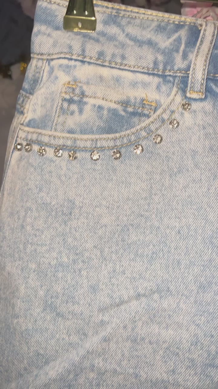 Bahm Bahm Denim Skirt