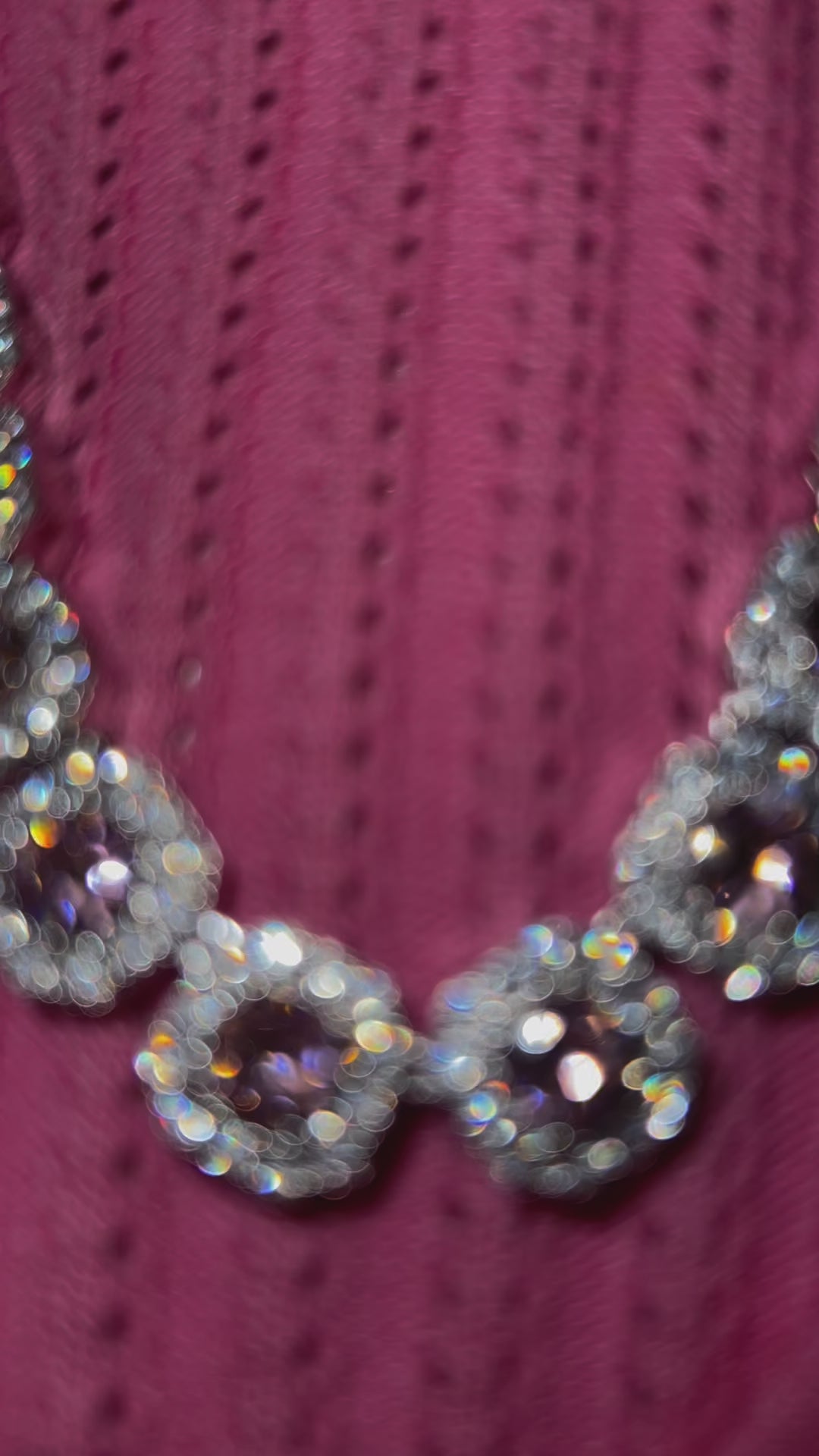 Diamond Hearts Crop sweater