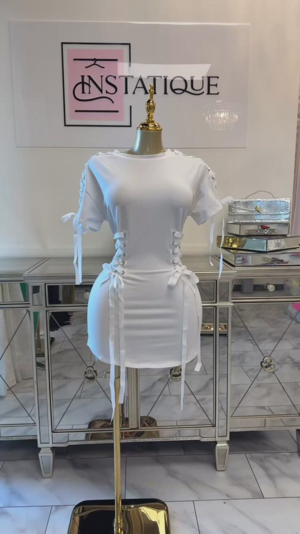 Ribbon T-shirt Dress