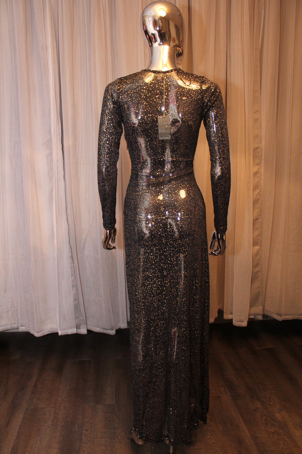 Gold Flakes Cover-Up Dress