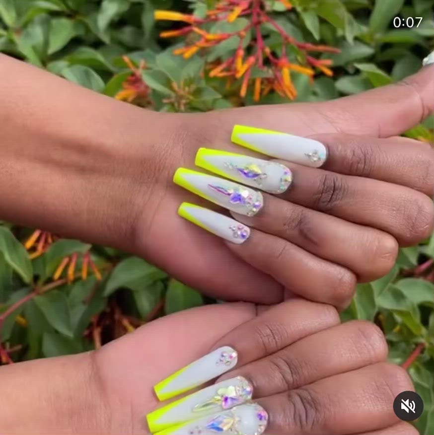 Neon Lights press ons