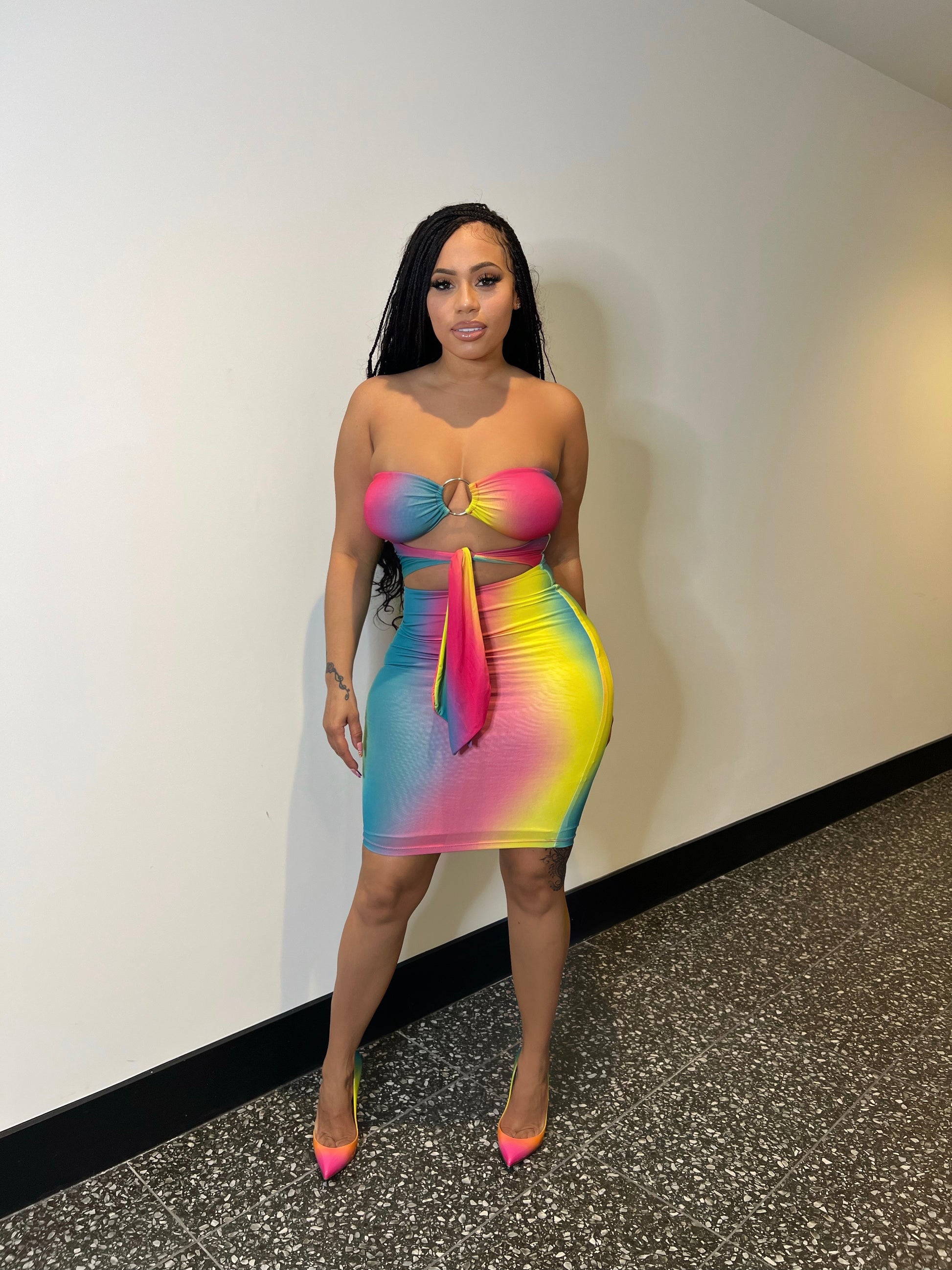 Rainbow Sherbet dress