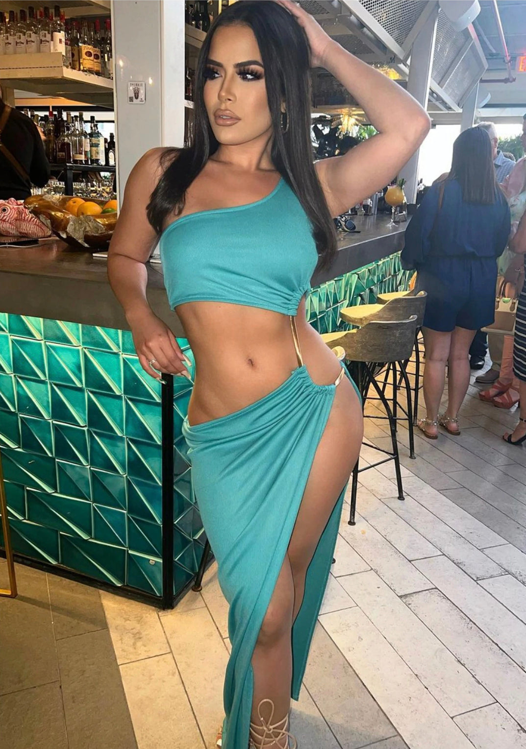 Φόρεμα Rich Wife Glam Maxi