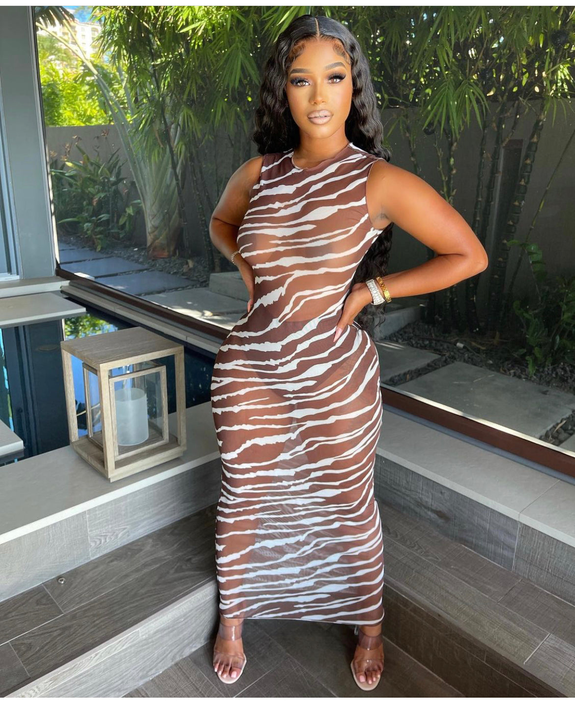 Zebra Queen coverup dress