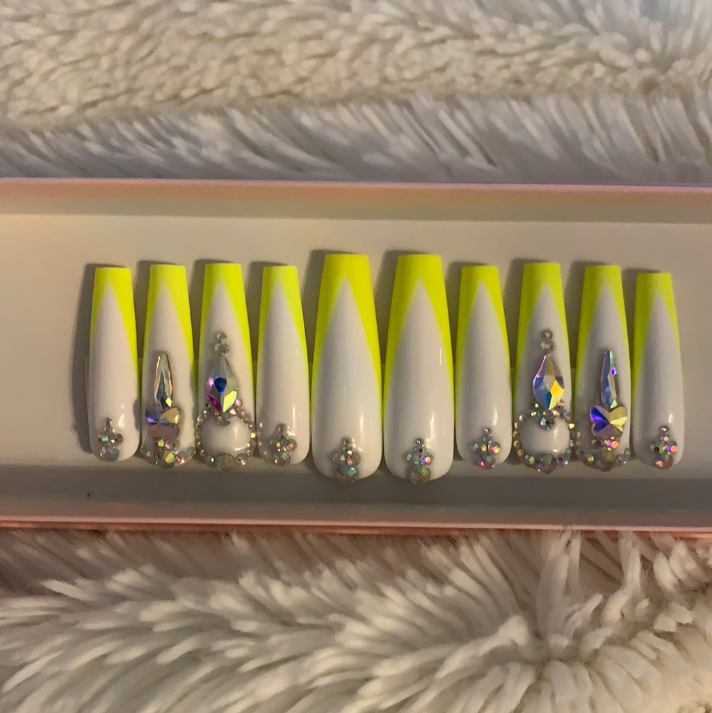 Neon Lights press ons