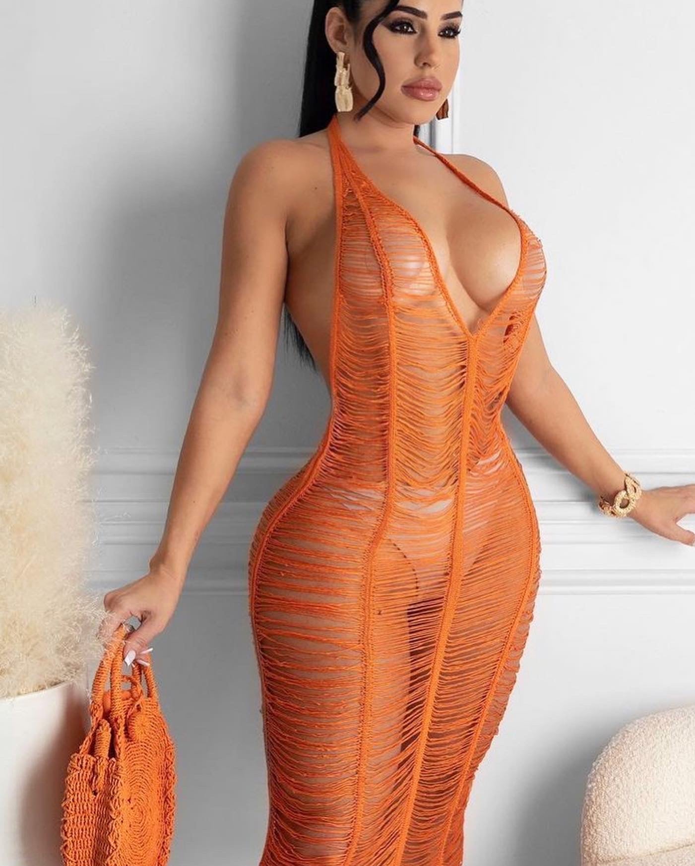 Shredded Summer Cover up (mid length)