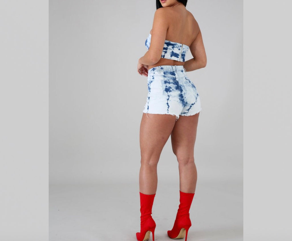 Tie Dye Denim 2piece