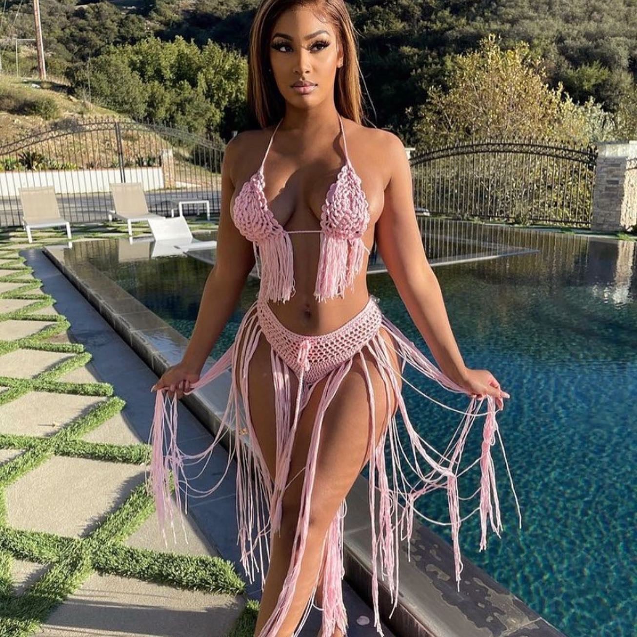Baecation Babe knitted set