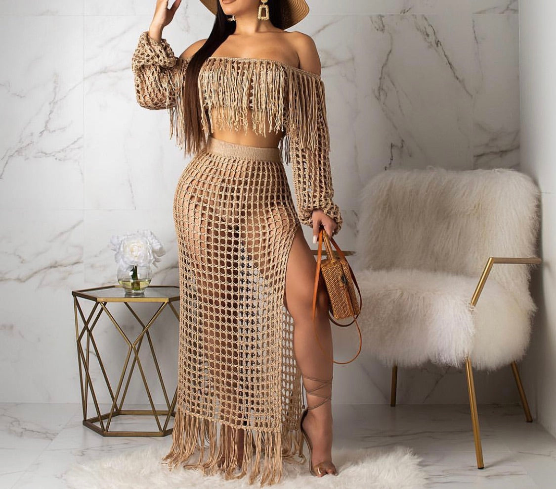 Fringe Crochet 2piece